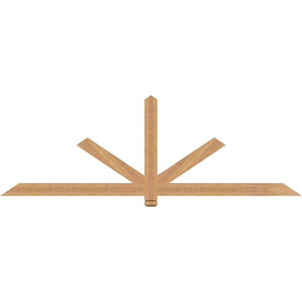 Ekena Millwork Kennewick Timber Gable Bracket, Western Red Cedar, 84"W x 28"H x 1 1/2"D x 3 1/2"F, 8/12 Pitch GBW084X28X0204KEN00SWR - main
